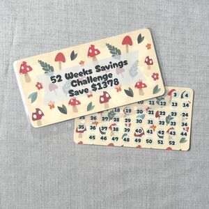 52 Week Savings Challenge | Cash Stuffing | Money Saving | Mushroom Tracker